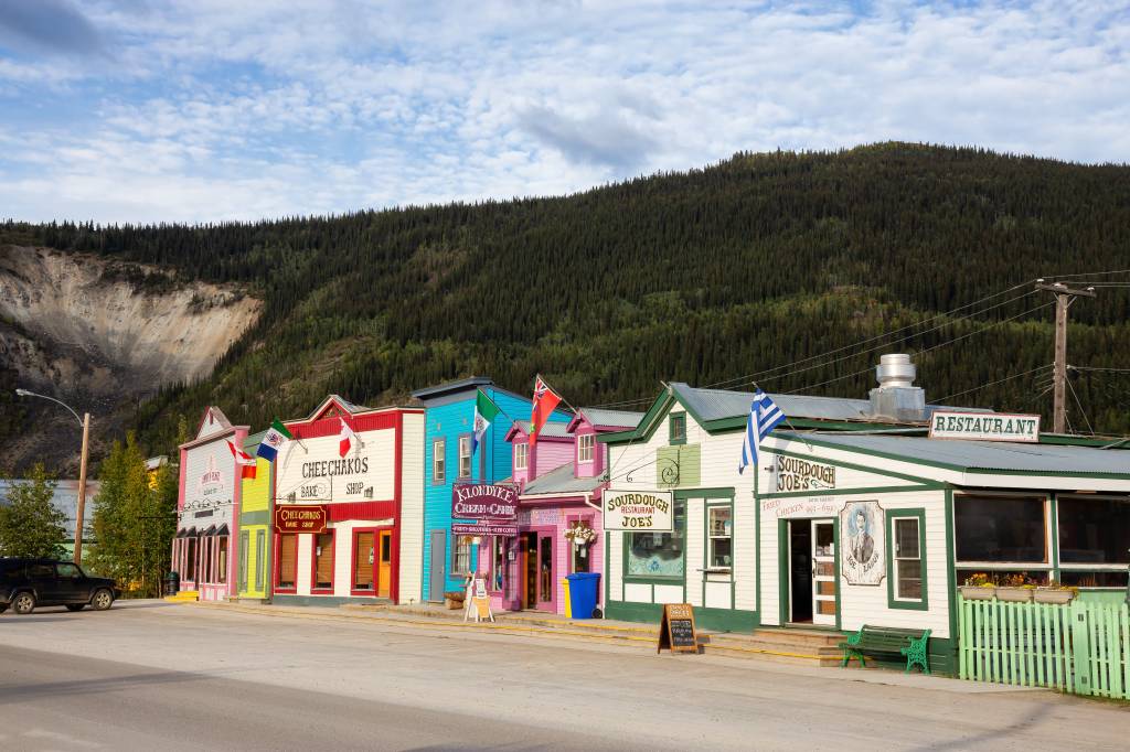 Dawson,City,,Yukon,,Canada,-,August,27,,2020:,Colorful,Historic