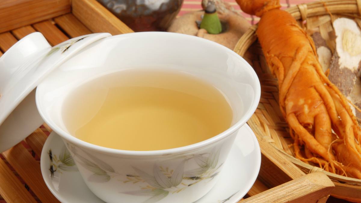 Cup of ginseng tea