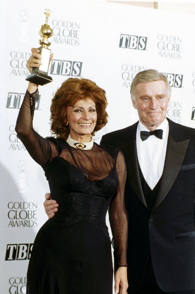 Sophia Loren and Charlton Heston