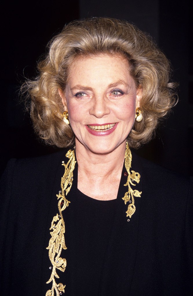 Bacall’s pin curls were consistently stunning (1990)