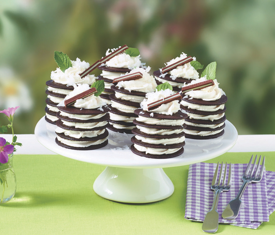 Mint-Kissed Cookies ’n’ Cream Stacks