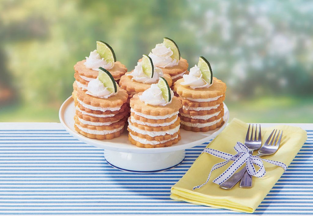 Lime Cheesecake Ice Box Stacks