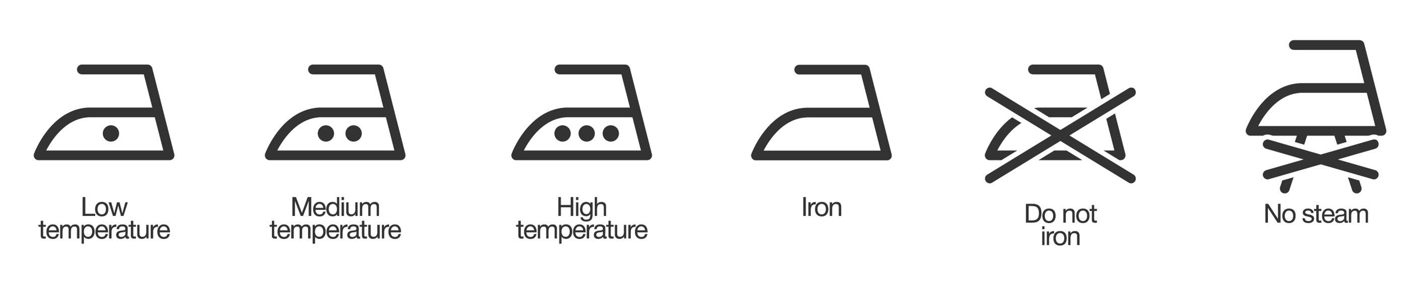 çamaşır sembolleri grafiğindeki demir simgeler