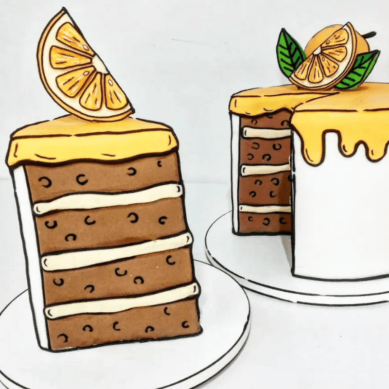 slice and cake