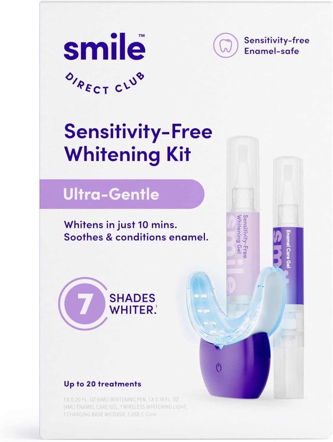 Smile Direct Club LED Whitening Kit for whitening sensitive teeth.