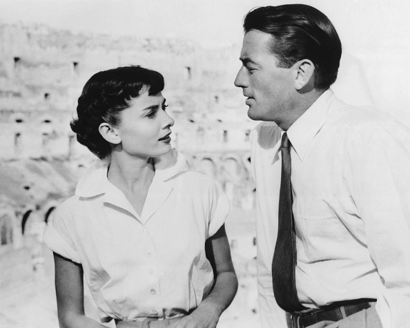 Audrey Hepburn, Gregory Peck, 'Roman Holiday', 1953