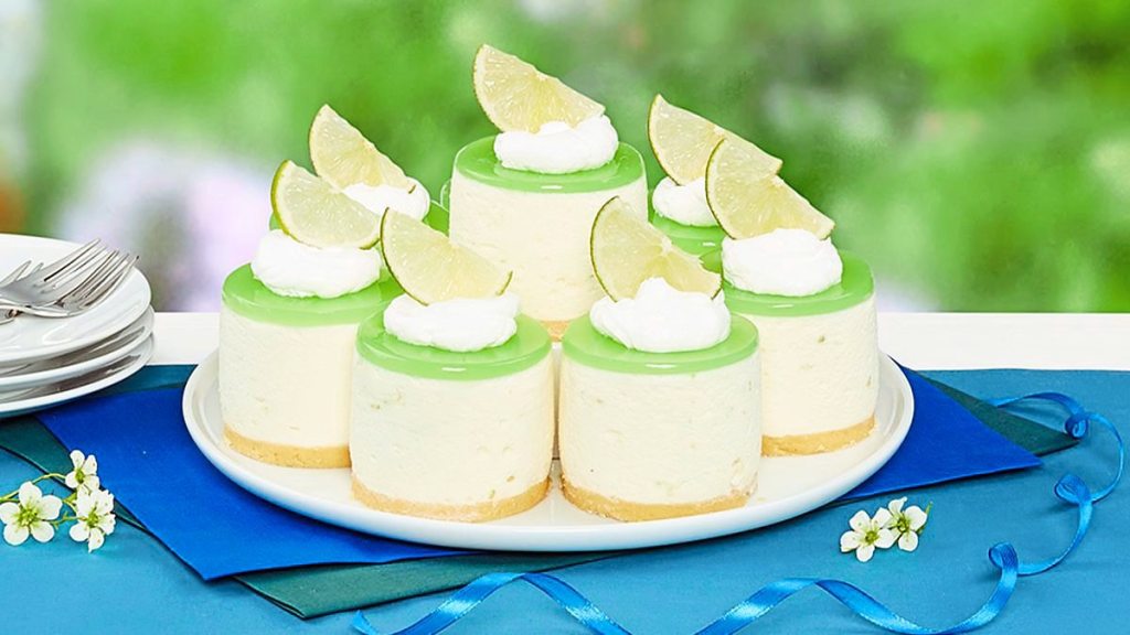 Ginger-Lime Mini Cheesecakes