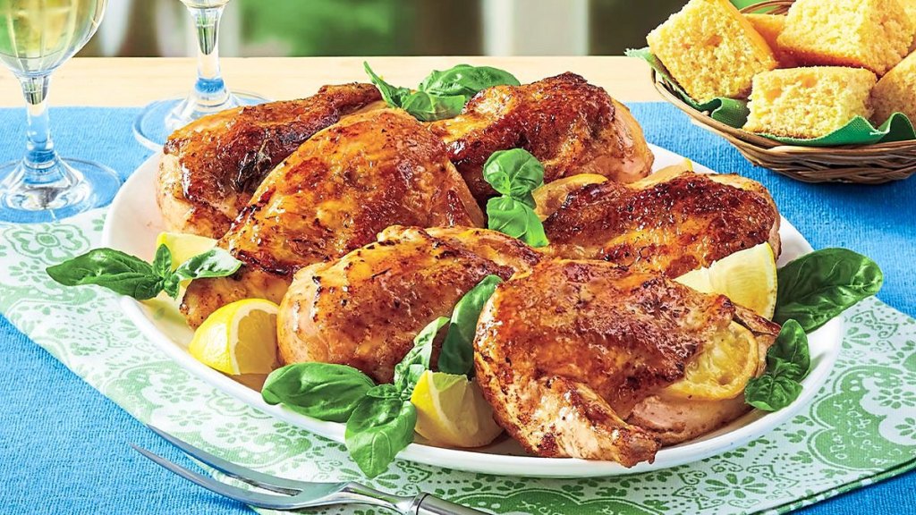 Basil and Lemon Roast Chicken Breasts