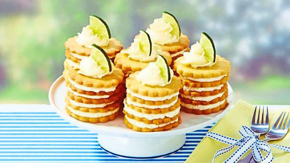 Lime Cookie Stacks