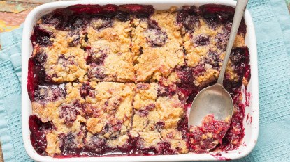 A-baking-dish-with-blackberry-dump-cake