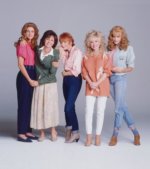 Julia Roberts, Sally Field, Shirley MacClaine, Dolly Parton, and Daryl Hannah, 'Steel Magnolias', 1989