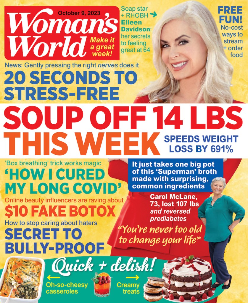 Eileen Davidson on the cover of Woman’s World