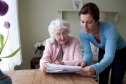 Caregiver and her older patient