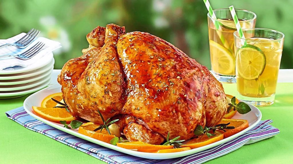 Healthy Rotisserie Chicken , Garlic-Herb Rotisserie Chicken