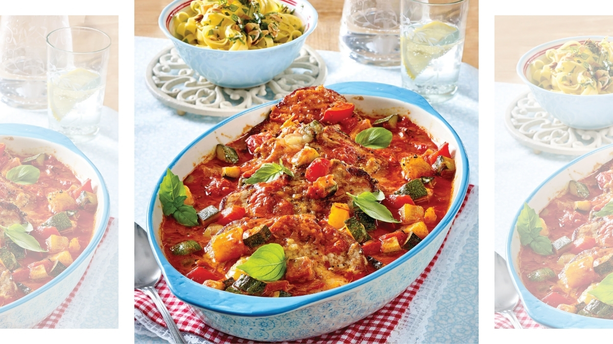 Cheesy Chicken and Veggies recipe