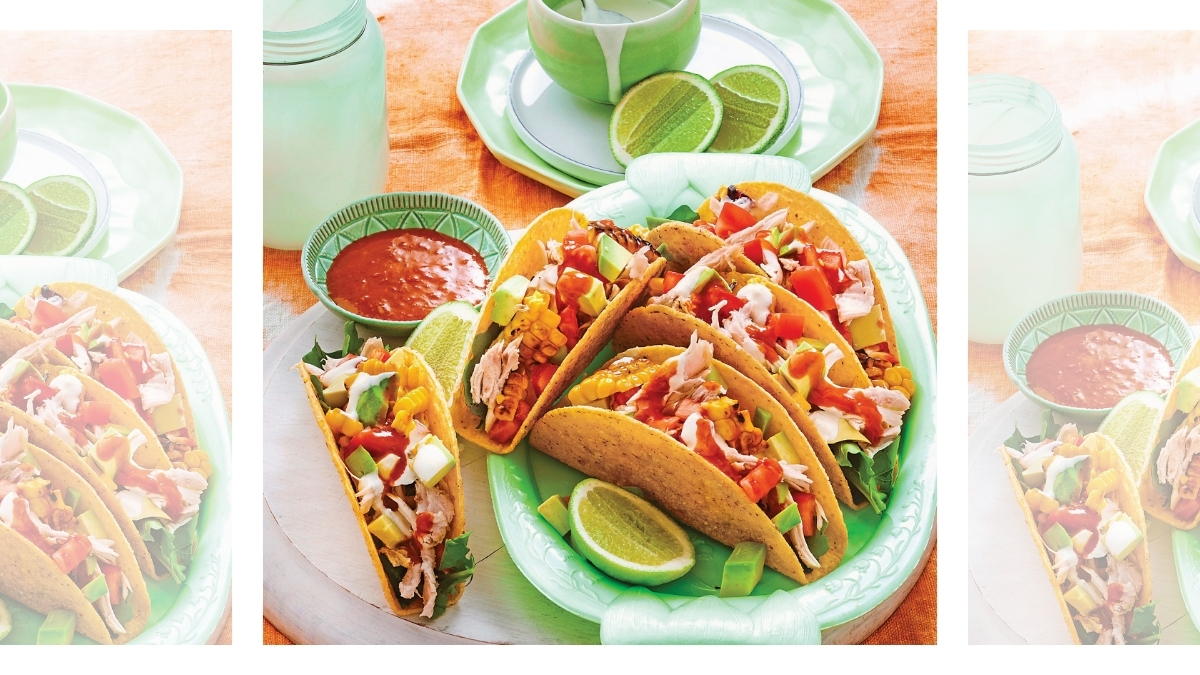Chicken & Corn Tacos recipe