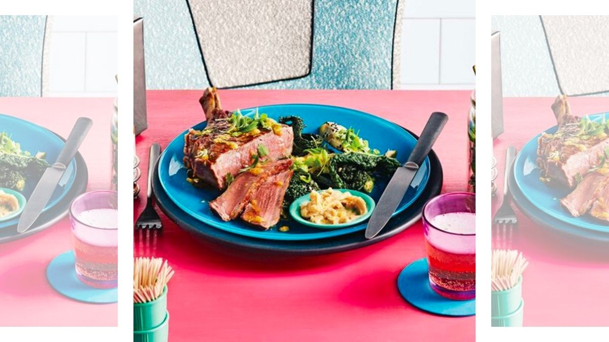 ribeye steaks with cowboy butter