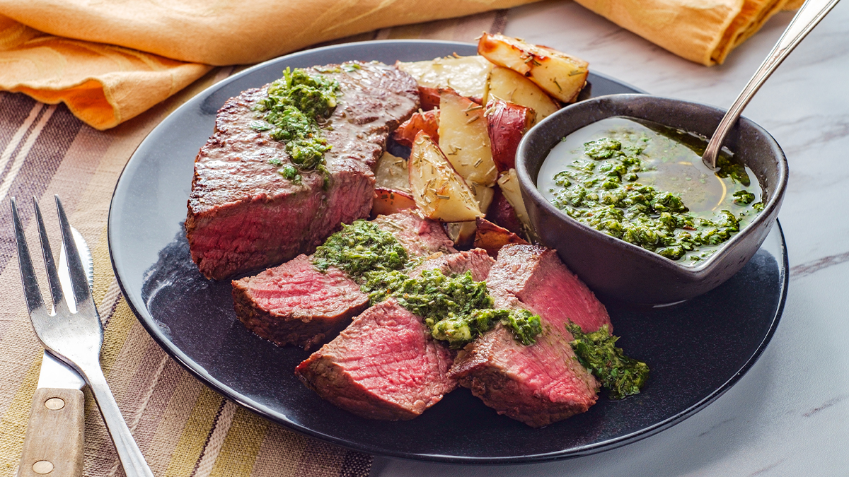 Chimichurri Grilled Steaks