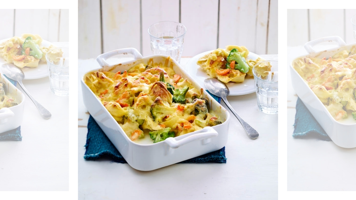 Cheesy Broccoli Tortelloni Bake recipe