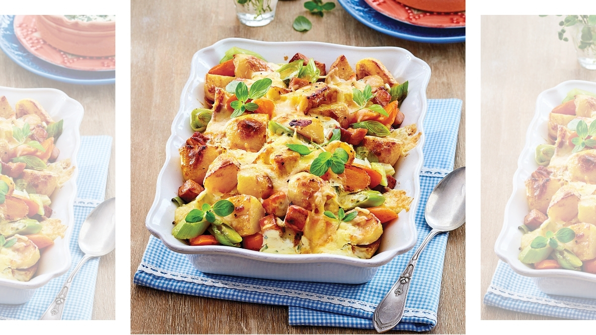 Creamy Dijon Roasted Vegetables recipe