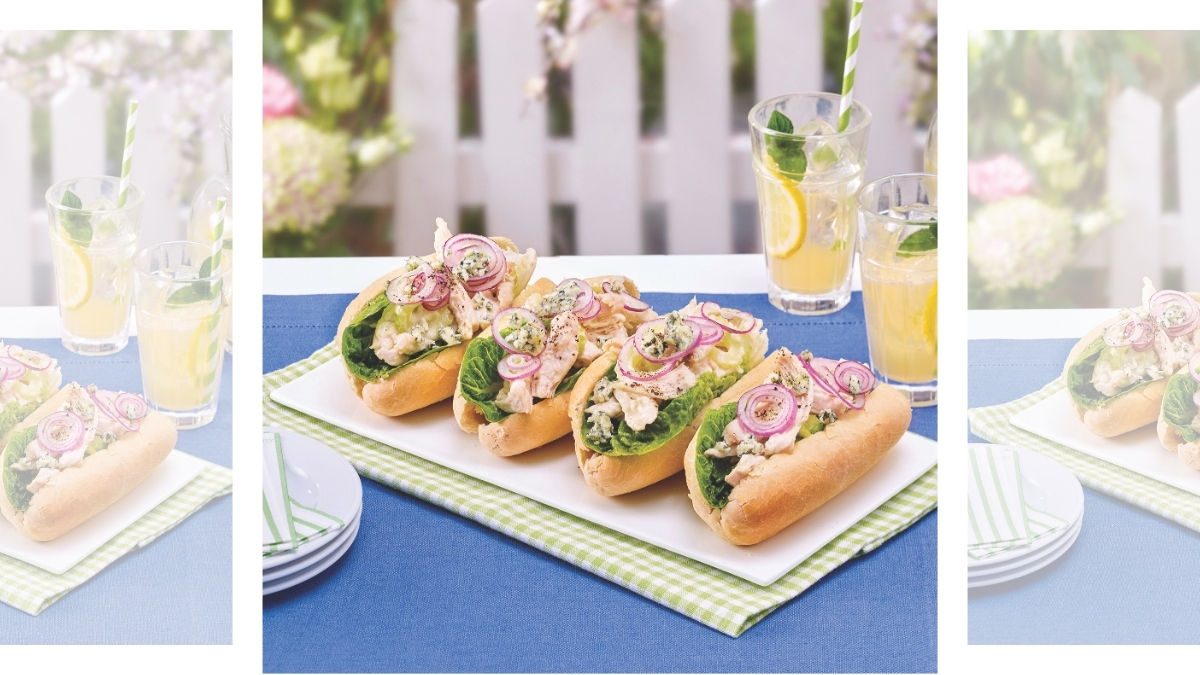 Buffalo Chicken Salad Heroes recipe