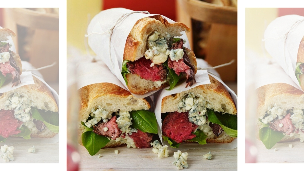 Steak and Blue Cheese Sandwiches recipe