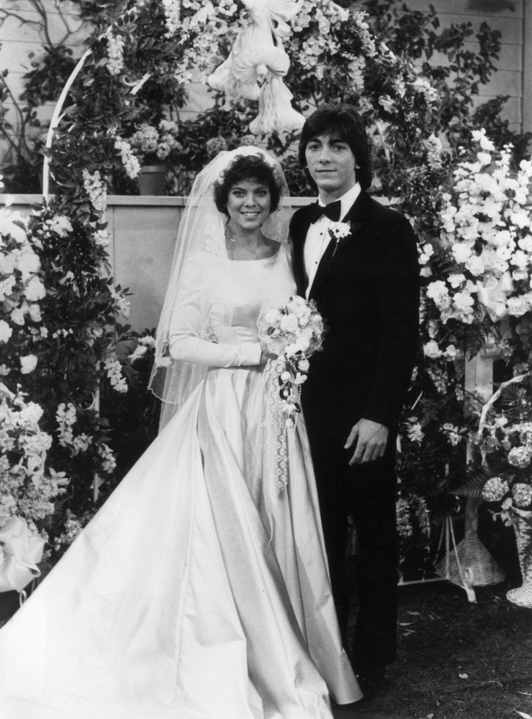 Erin Moran and Scott Baio in the final episode of 'Happy Days' (1984)