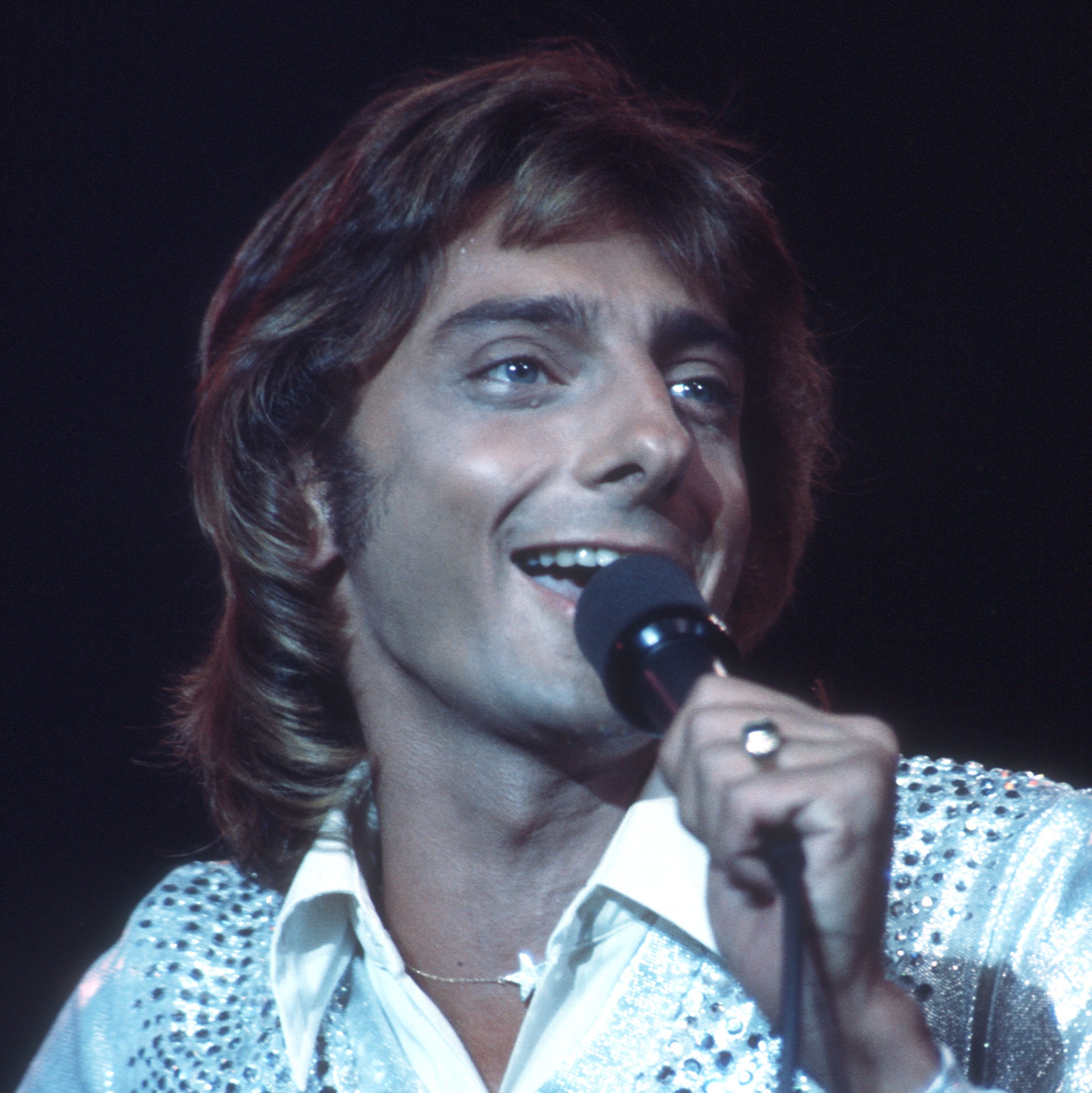 Barry Manilow performing in the 1970s