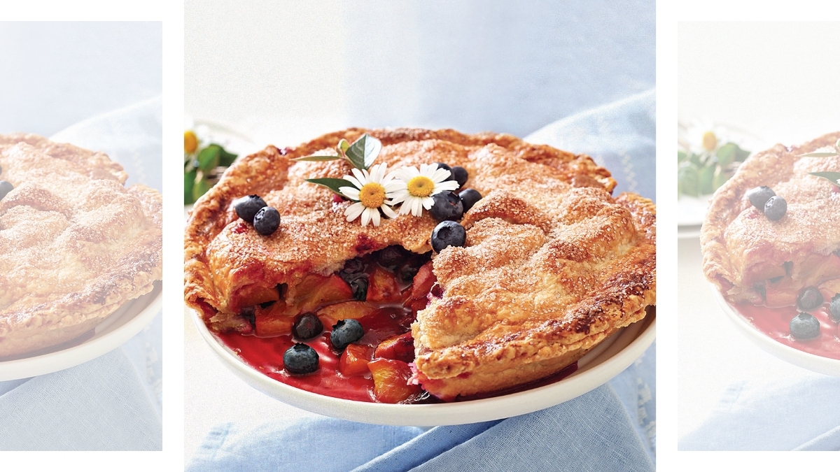 Peach Blueberry Pie recipe