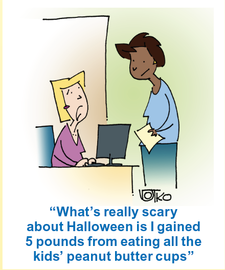 Halloween jokes: A women talks about how good candy is 