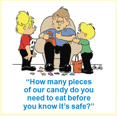 Halloween jokes: A dad eats all his children's candy 