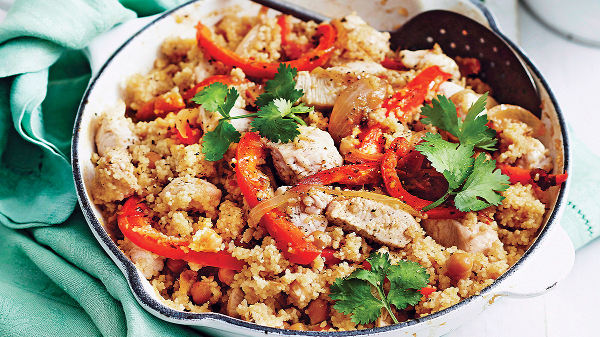 Spiced chicken and chickpeas