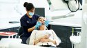 woman in the dentist chair