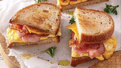 ham egg & cheese sandwiches recipe