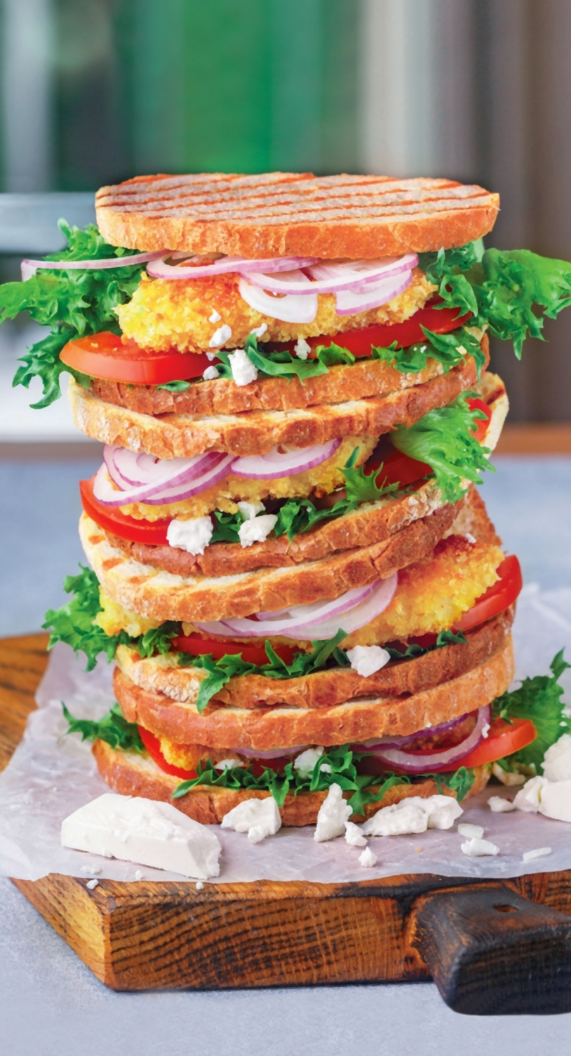 Crispy fish sandwiches