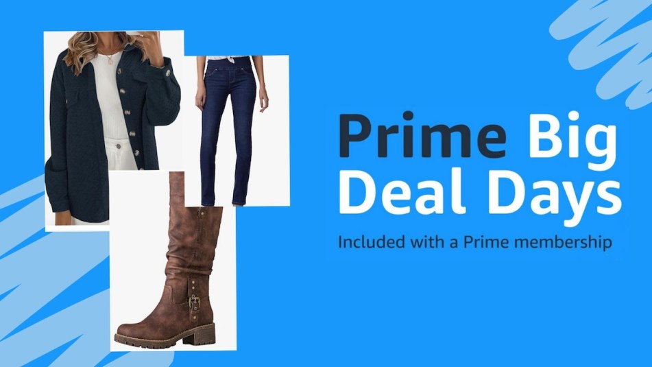 Images of fashion products from Amazon collaged together with a Prime Big Deal Days logo to promote the event.