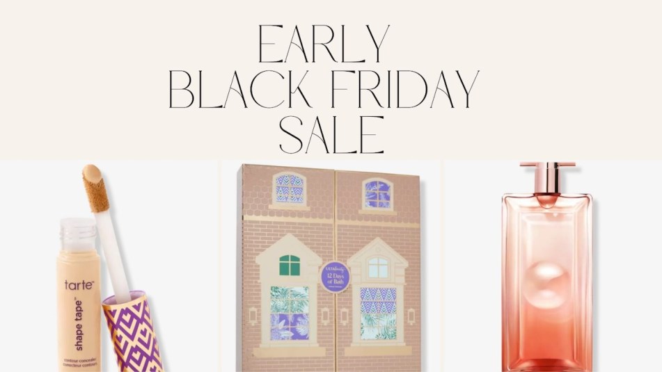An image that reads 'Early Black Friday Sale' with images of makeup products from Ulta Beauty.