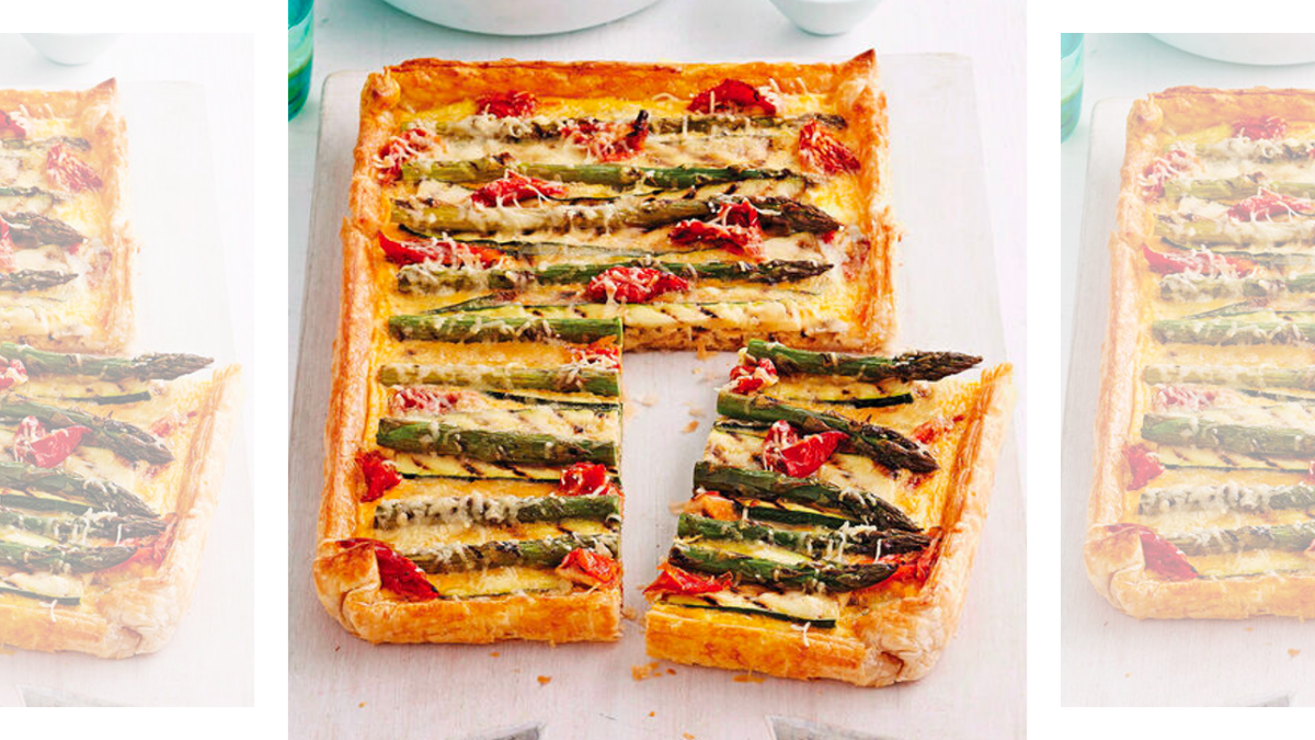 grilled vegetable tart