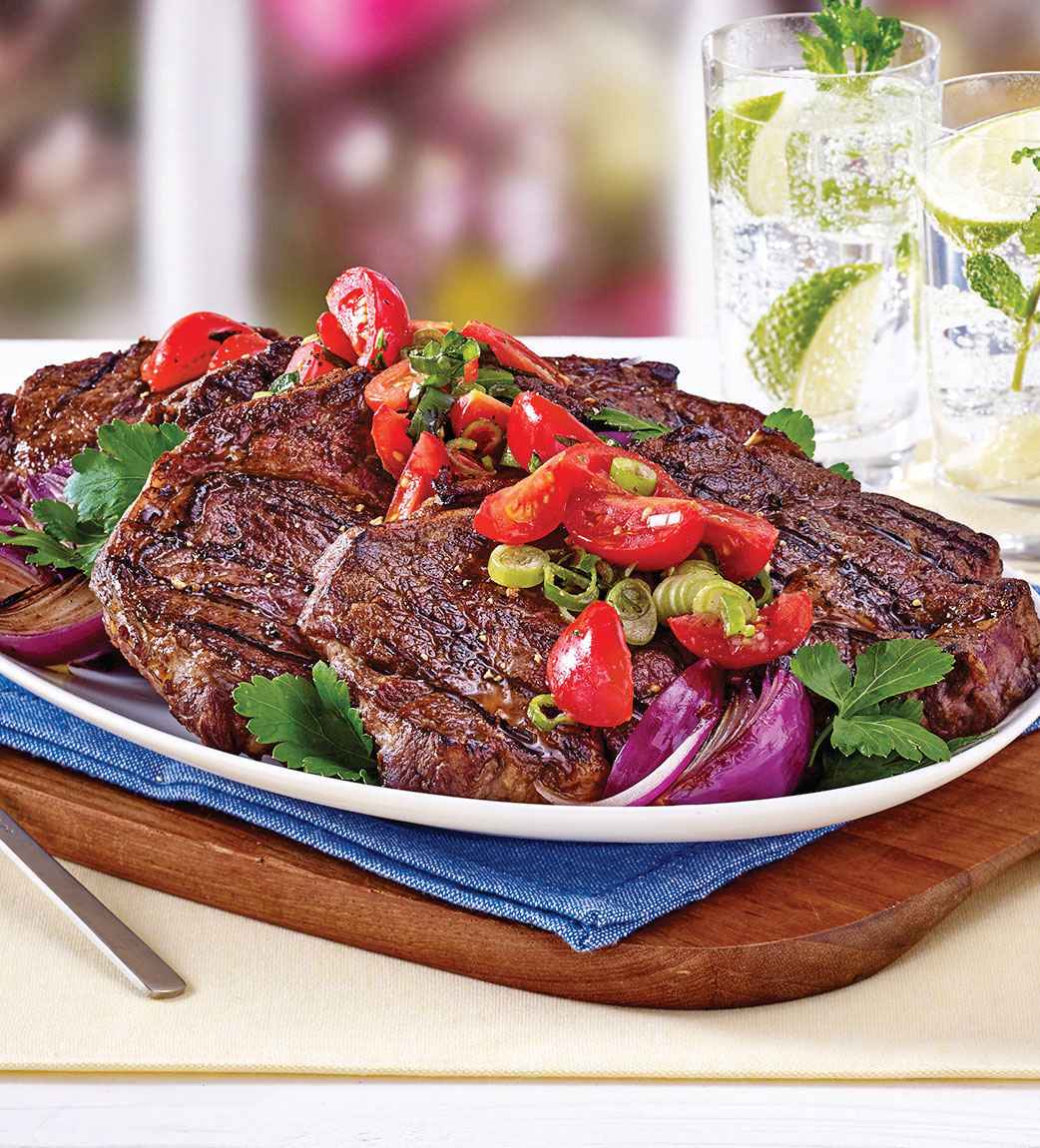 Rib-Eye Steaks with Red Wine Sauce Recipe | Woman's World