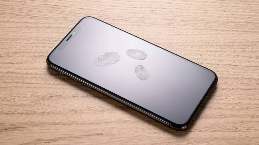 Fingerprints on Phone Screen