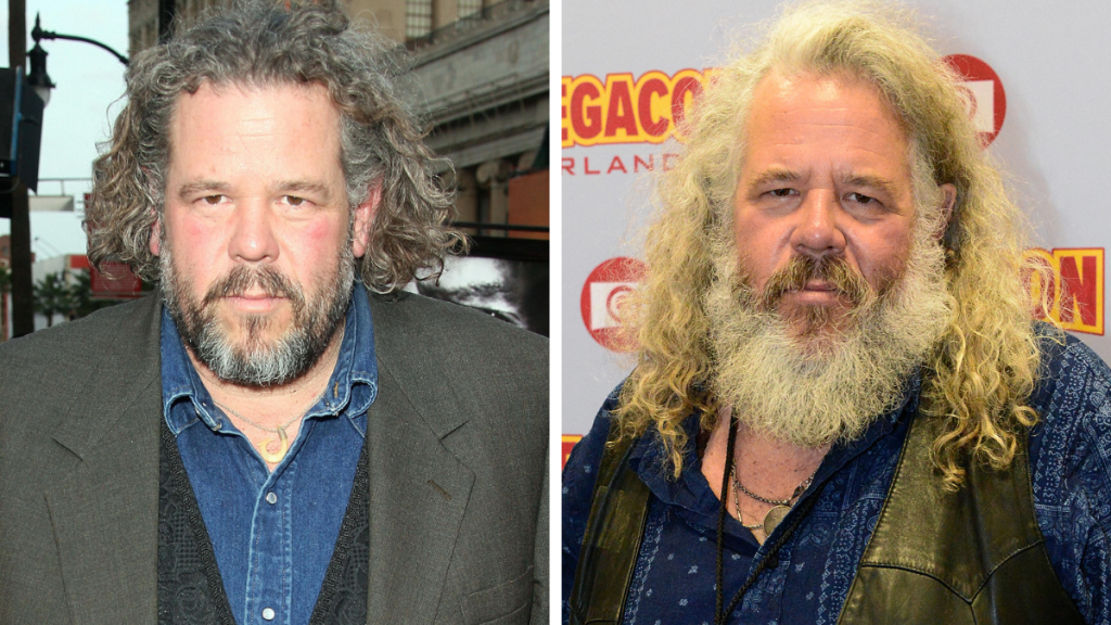 Mark Boone Junior from the Sons of Anarchy cast, Left: 2008; Right: 2021