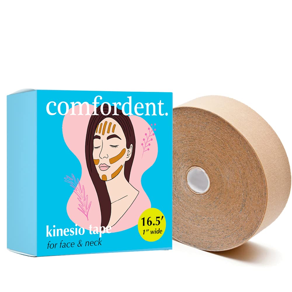 Product image of Comfordent Kinesio Tape, a facial tape that can be used to diminish wrinkles on the face