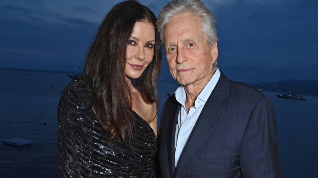 Michael Douglas and Catherine Zeta-Jones (celebrity couples romantic ways-they first met)