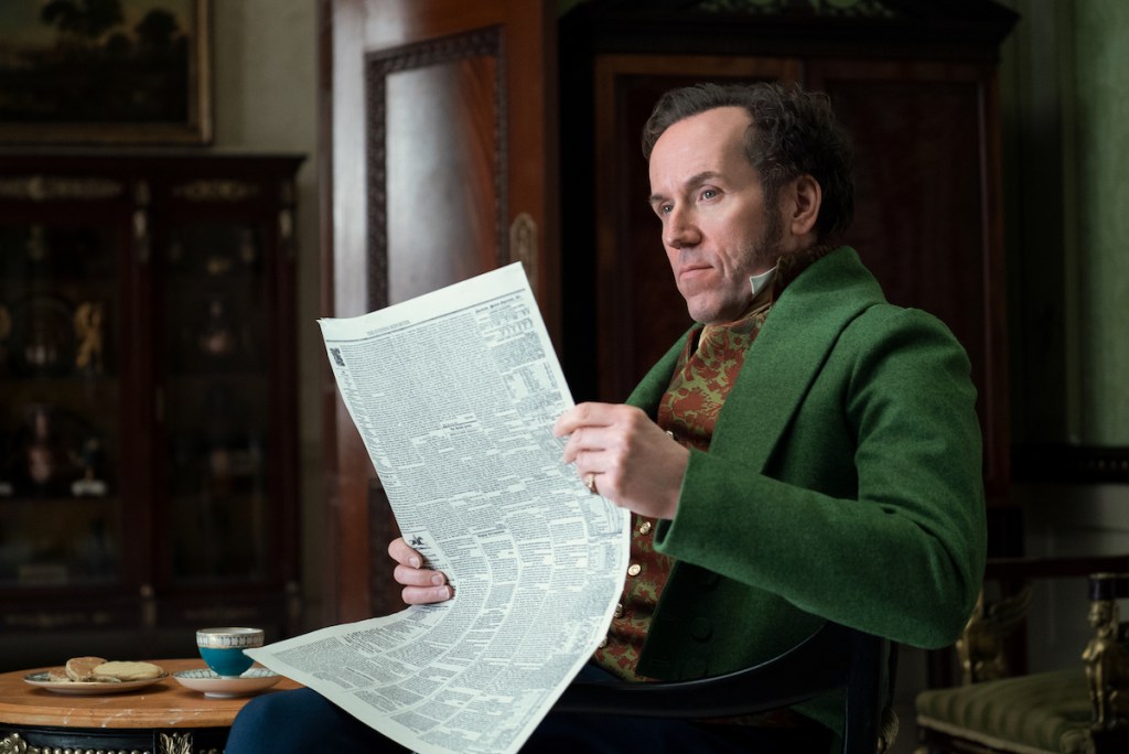 Ben Miller as Archibald Featherington in 'Bridgerton,' 2020