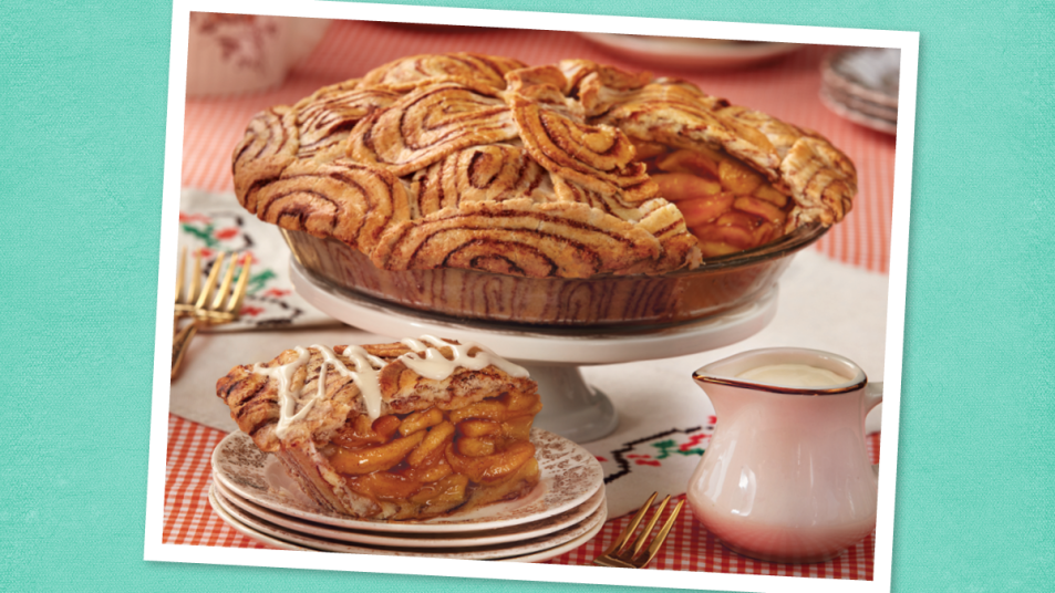 Cinnamon-Bun Apple Pie for Thanksgiving