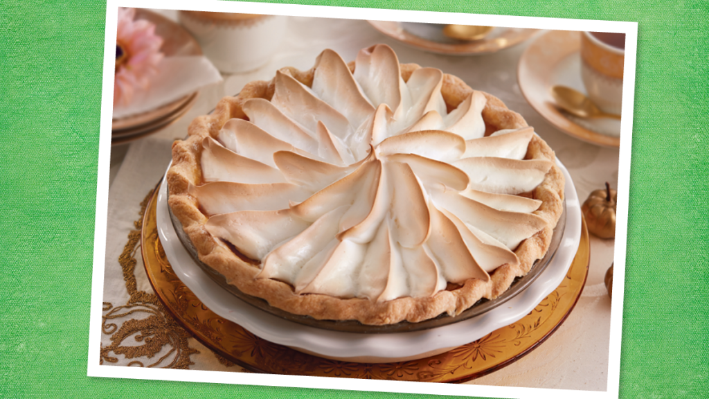 Almond-Meringue Pumpkin Pie for Thanksgiving