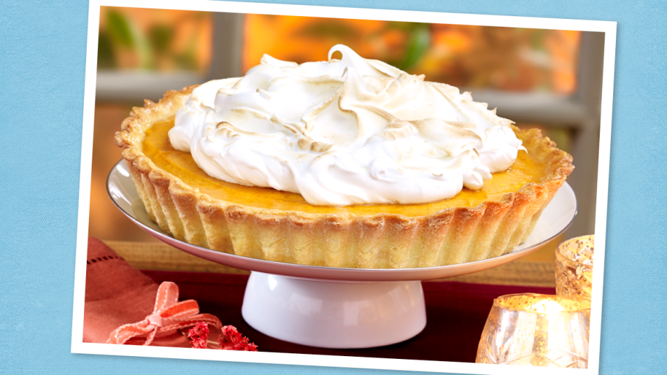 Butterscotch-Pumpkin Cream Meringue Pie for Thanksgiving