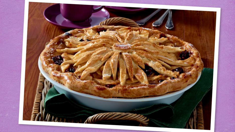 Cran-Apple Caramel Pie for Thanksgiving