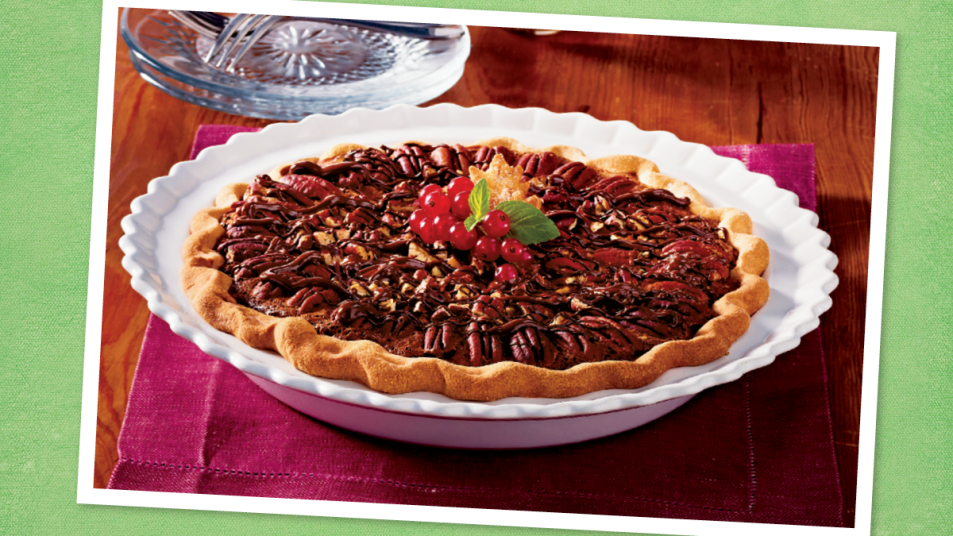 Chocolate-Bourbon Pecan Pie for Thanksgiving