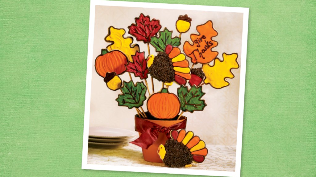 Thanksgiving Cookie Bouquet (Thanksgiving Cookies)